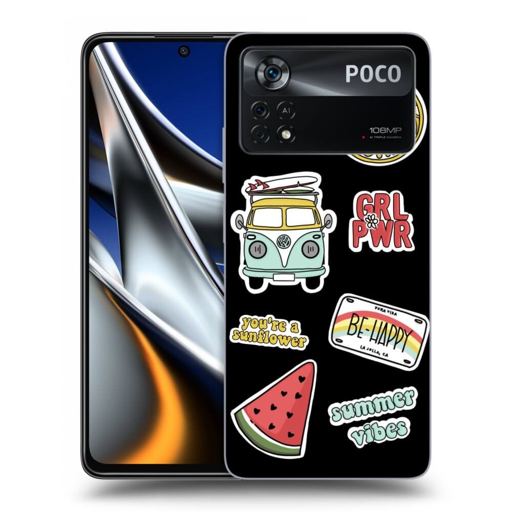 Picasee Xiaomi Poco X4 Pro 5G Hülle - Schwarzes Silikon - Summer