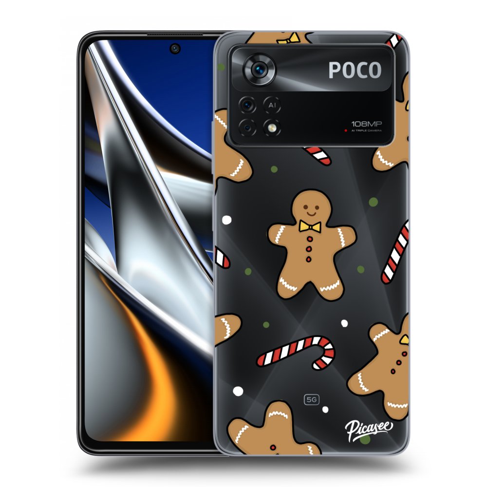 Picasee Xiaomi Poco X4 Pro 5G Hülle - Transparentes Silikon - Gingerbread