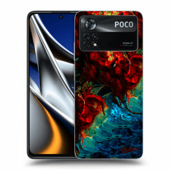 Picasee Xiaomi Poco X4 Pro 5G Hülle - Schwarzes Silikon - Universe