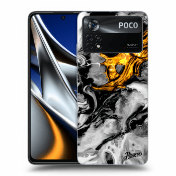 Hülle für Xiaomi Poco X4 Pro 5G - Black Gold 2