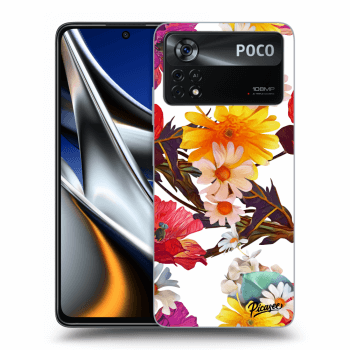 Picasee Xiaomi Poco X4 Pro 5G Hülle - Schwarzes Silikon - Meadow