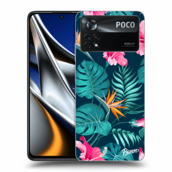 Hülle für Xiaomi Poco X4 Pro 5G - Pink Monstera