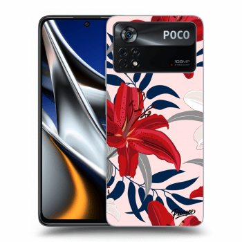 Hülle für Xiaomi Poco X4 Pro 5G - Red Lily