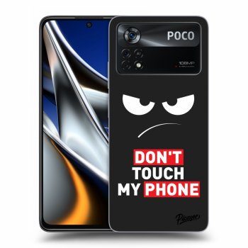 Picasee Xiaomi Poco X4 Pro 5G Hülle - Schwarzes Silikon - Angry Eyes - Transparent