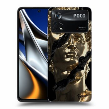 Picasee Xiaomi Poco X4 Pro 5G Hülle - Schwarzes Silikon - Golder