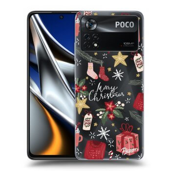 Picasee Xiaomi Poco X4 Pro 5G Hülle - Transparentes Silikon - Christmas