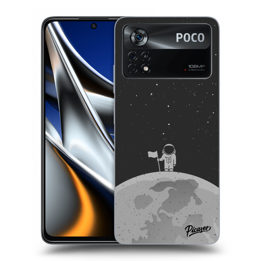 Picasee Xiaomi Poco X4 Pro 5G Hülle - Schwarzes Silikon - Astronaut
