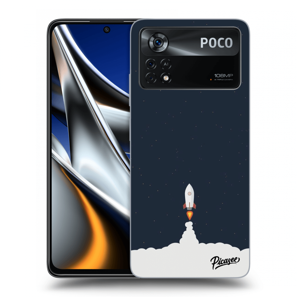 Picasee Xiaomi Poco X4 Pro 5G Hülle - Schwarzes Silikon - Astronaut 2