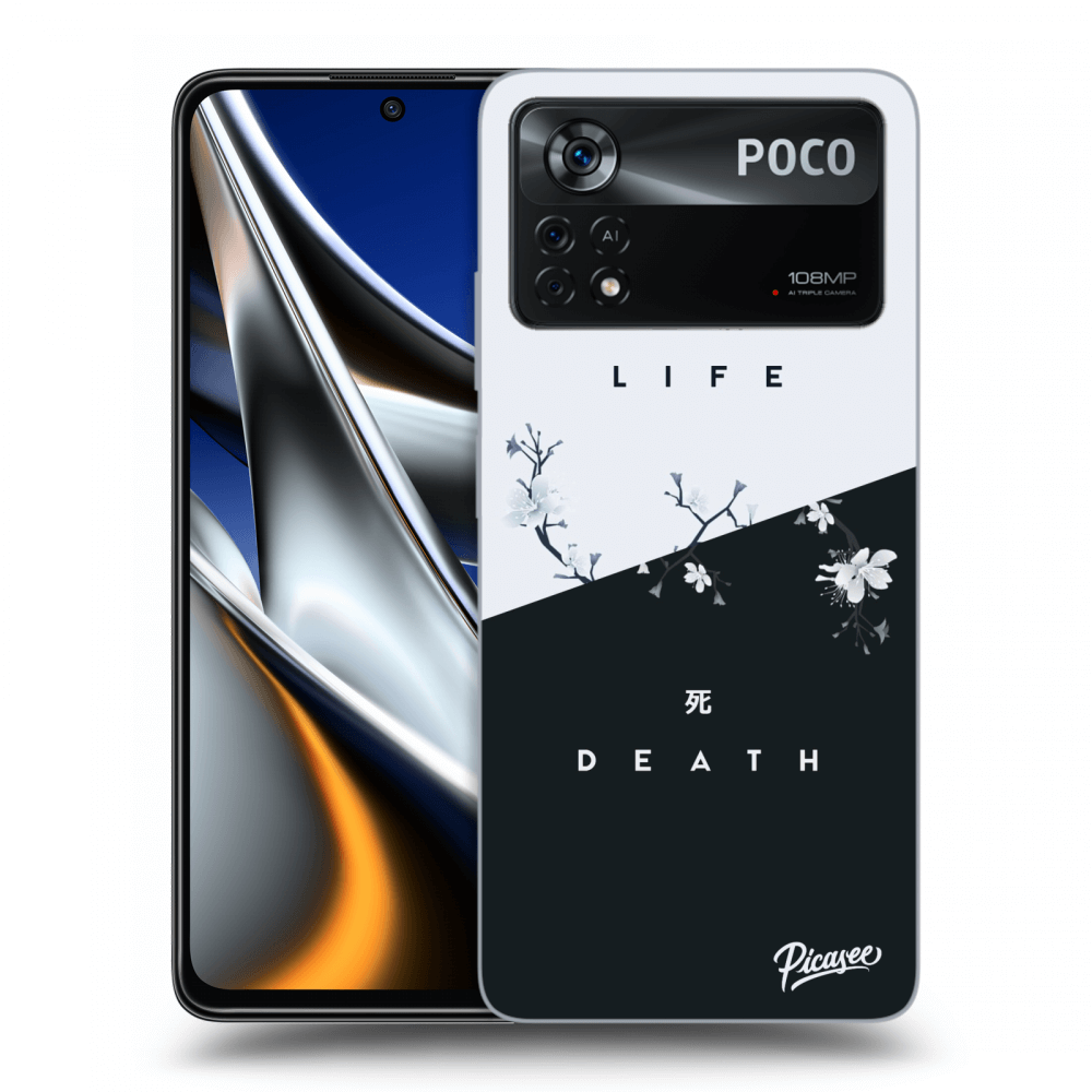 Picasee Xiaomi Poco X4 Pro 5G Hülle - Transparentes Silikon - Life - Death