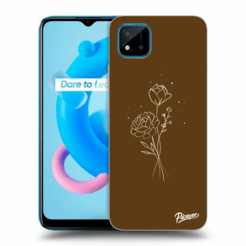 Hülle für Realme C11 (2021) - Brown flowers