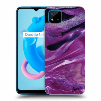 Hülle für Realme C11 (2021) - Purple glitter