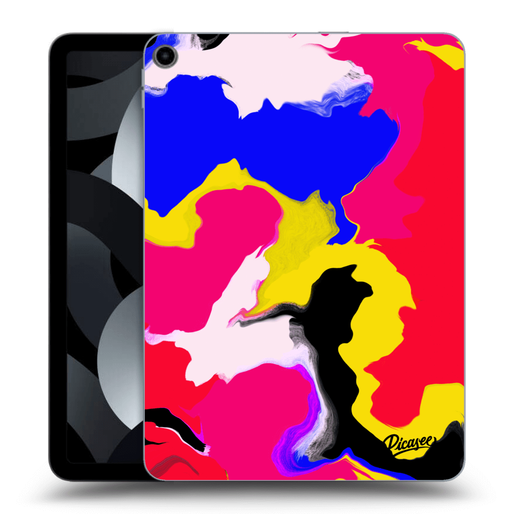 Picasee transparente Silikonhülle für Apple iPad Air 5 10.9" 2022 - Watercolor