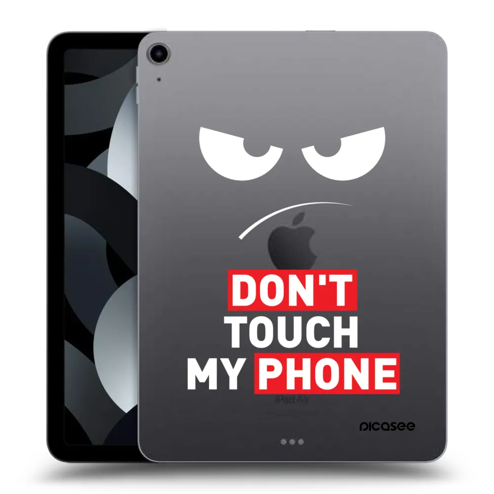Picasee transparente Silikonhülle für Apple iPad Air 5 10.9" 2022 - Angry Eyes - Transparent
