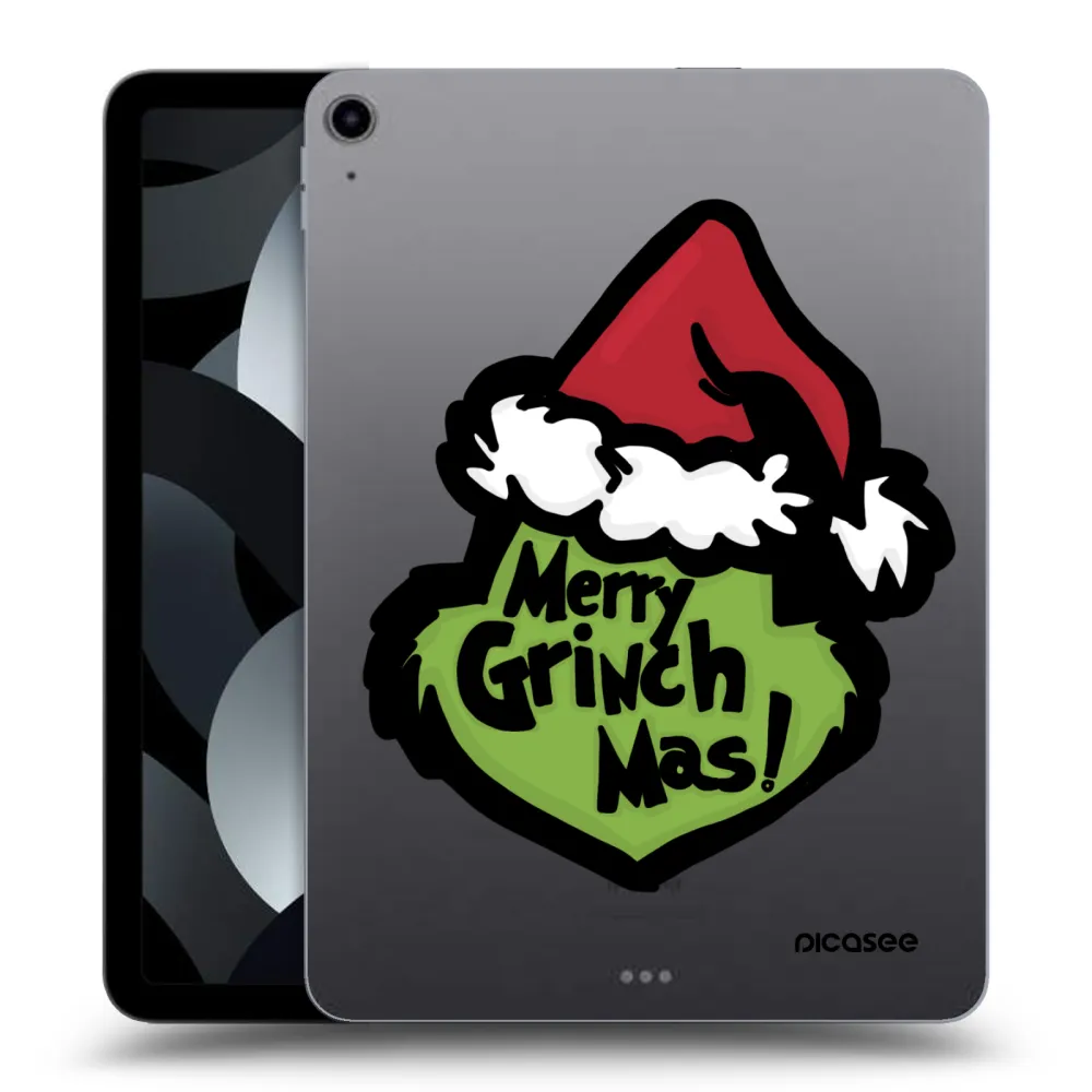 Picasee transparente Silikonhülle für Apple iPad Air 5 10.9" 2022 - Grinch 2
