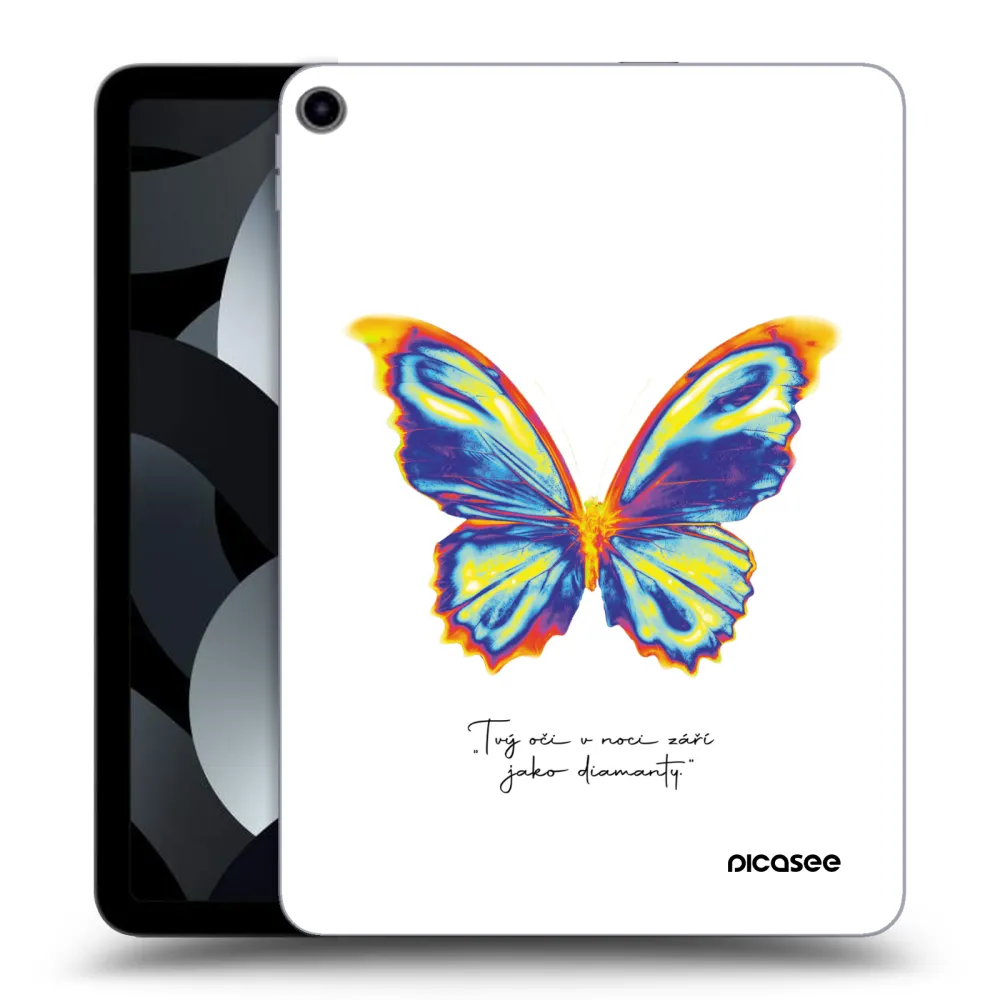 Picasee transparente Silikonhülle für Apple iPad Air 5 10.9" 2022 - Diamanty White