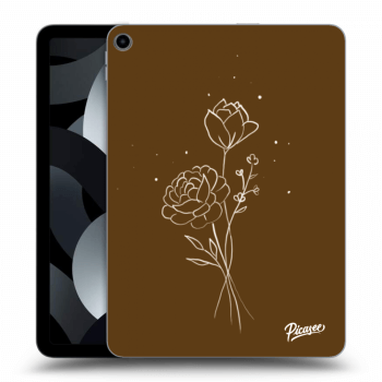 Hülle für Apple iPad Air 5 10.9" 2022 - Brown flowers