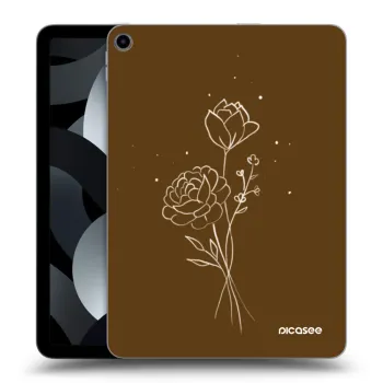 Hülle für Apple iPad Air 5 10.9" 2022 - Brown flowers