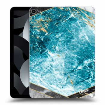 Picasee transparente Silikonhülle für Apple iPad Air 5 10.9" 2022 - Blue geometry