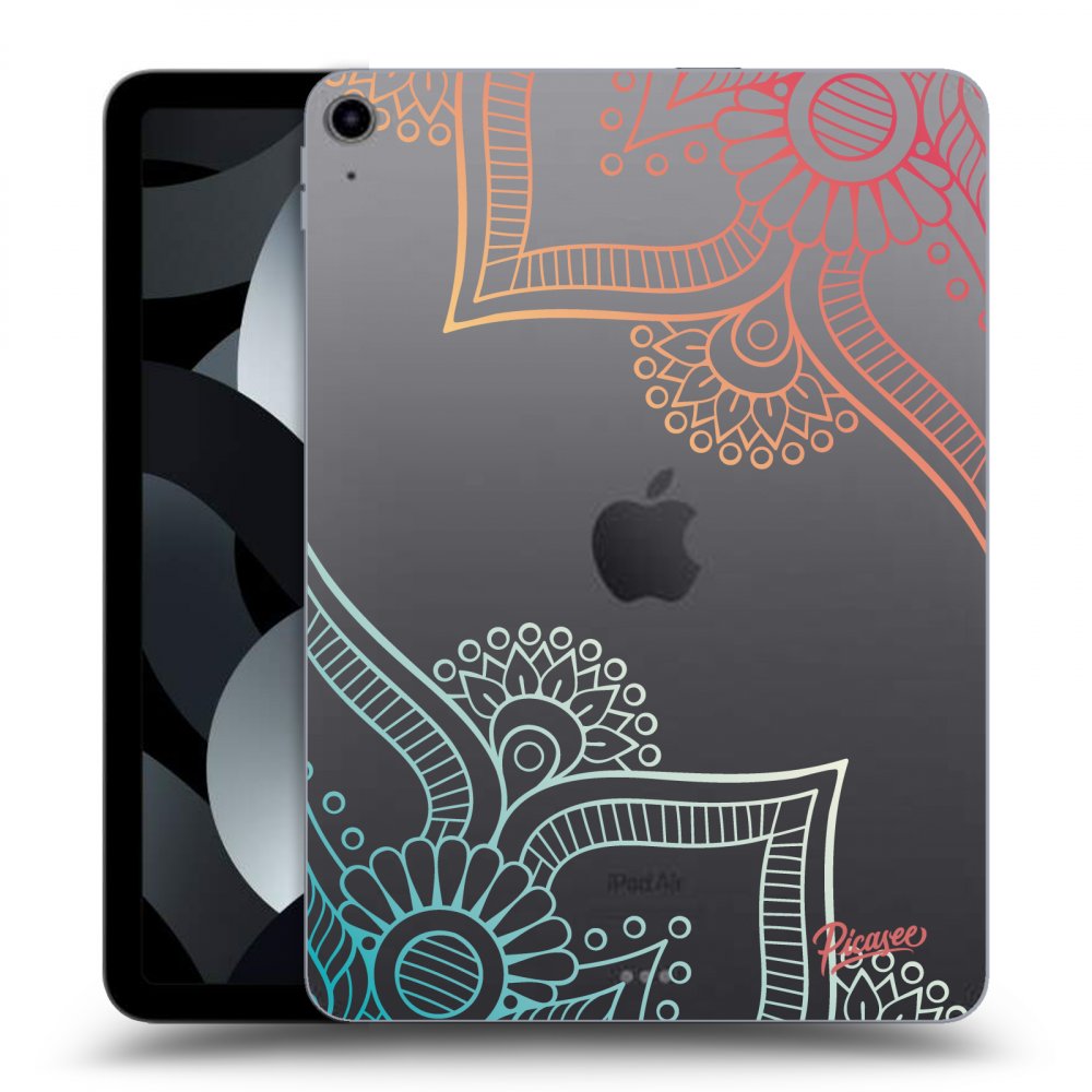 Picasee transparente Silikonhülle für Apple iPad Air 5 10.9" 2022 - Flowers pattern