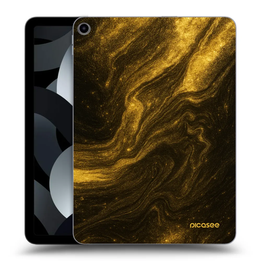 Picasee transparente Silikonhülle für Apple iPad Air 5 10.9" 2022 - Black