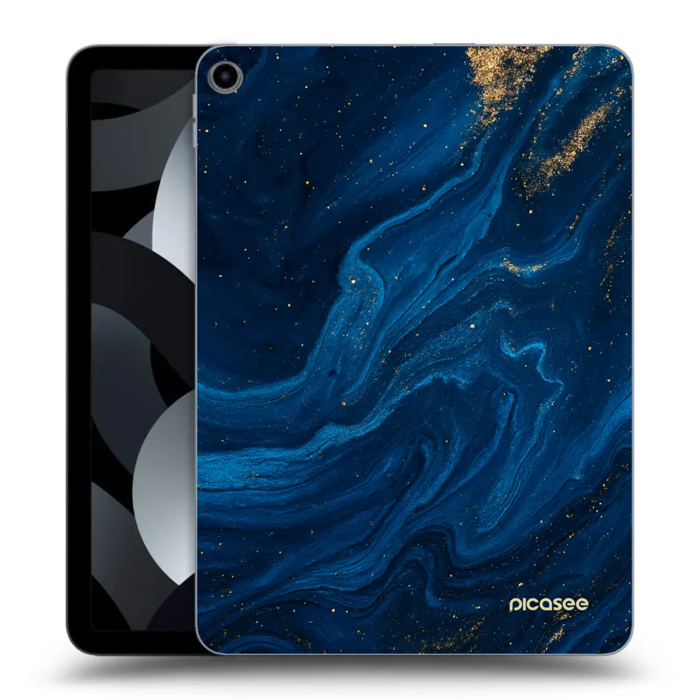 Picasee transparente Silikonhülle für Apple iPad Air 5 10.9" 2022 - Blue