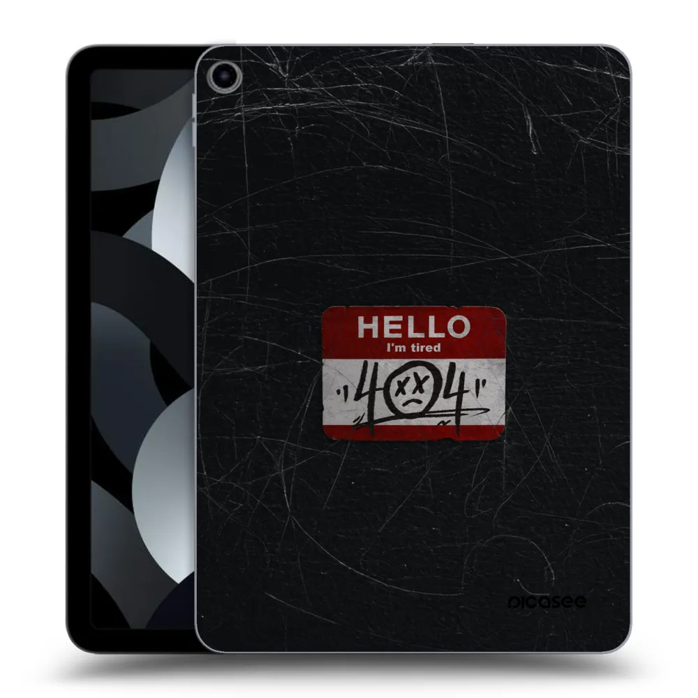 Picasee transparente Silikonhülle für Apple iPad Air 5 10.9" 2022 - HELLO 404