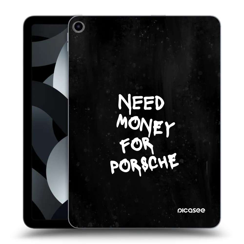 Picasee transparente Silikonhülle für Apple iPad Air 5 10.9" 2022 - Black Dollar