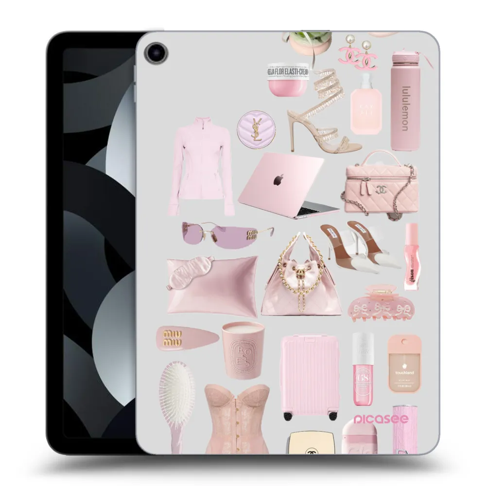 Picasee transparente Silikonhülle für Apple iPad Air 5 10.9" 2022 - Glam Babe