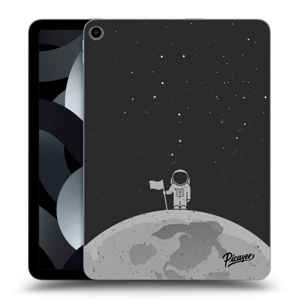 Picasee Schwarze Silikonhülle für Apple iPad Air 5 10.9" 2022 - Astronaut