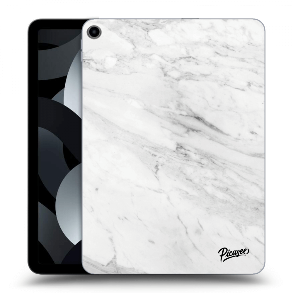 Picasee transparente Silikonhülle für Apple iPad Air 5 10.9" 2022 - White marble