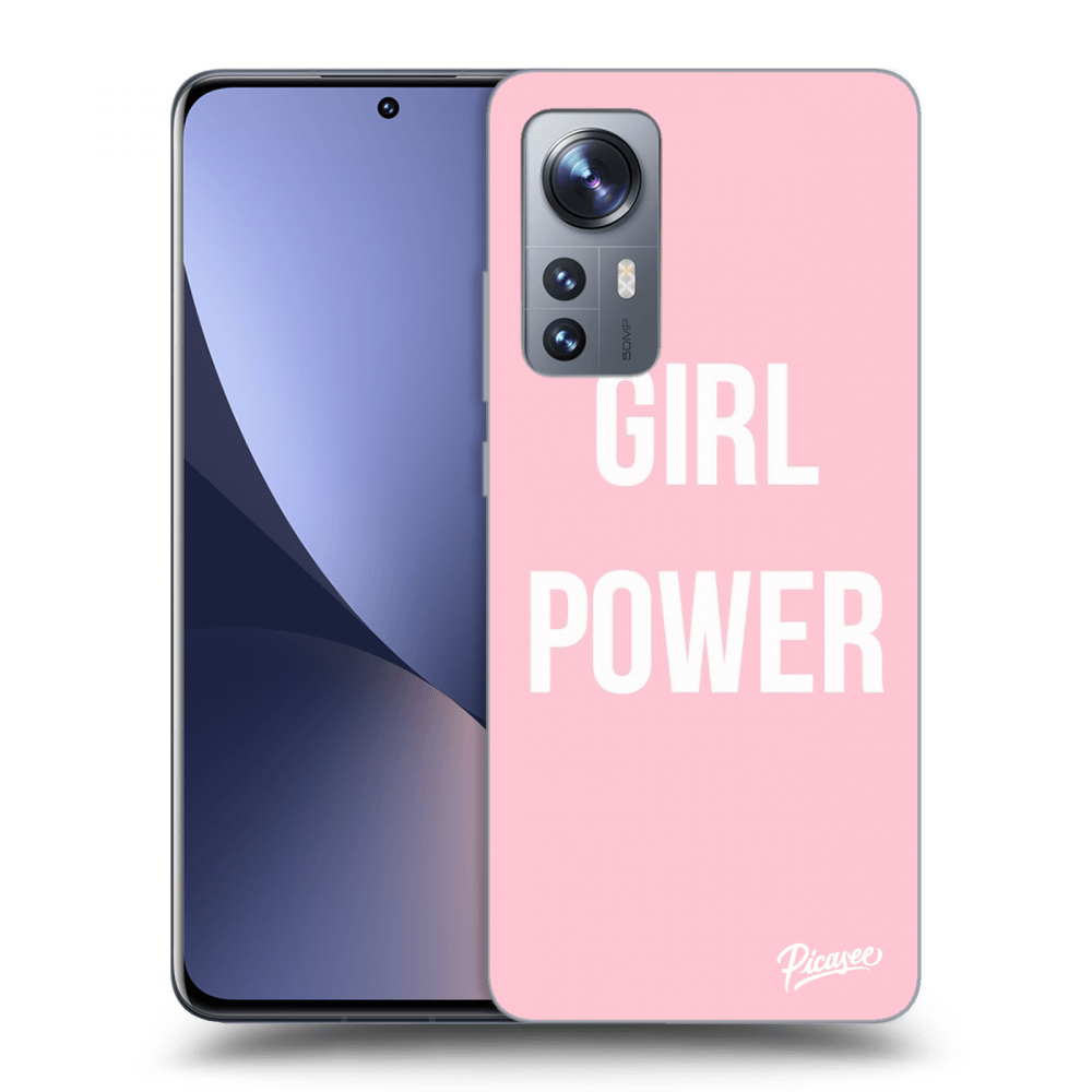 Picasee Xiaomi 12 Hülle - Schwarzes Silikon - Girl power
