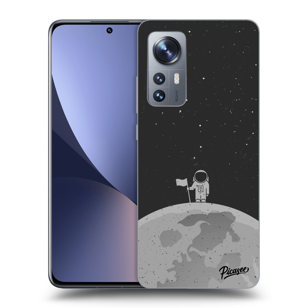Picasee Xiaomi 12 Hülle - Schwarzes Silikon - Astronaut