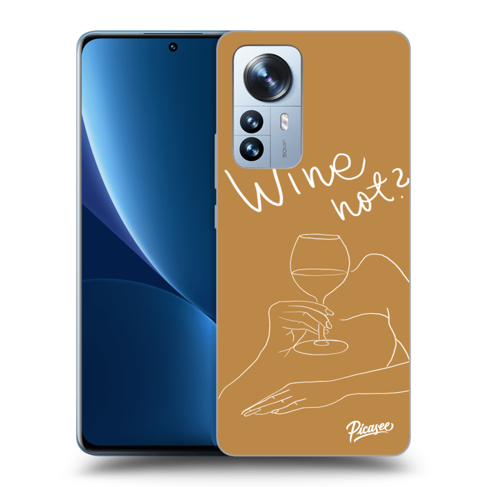 Picasee Xiaomi 12 Pro Hülle - Transparentes Silikon - Wine not