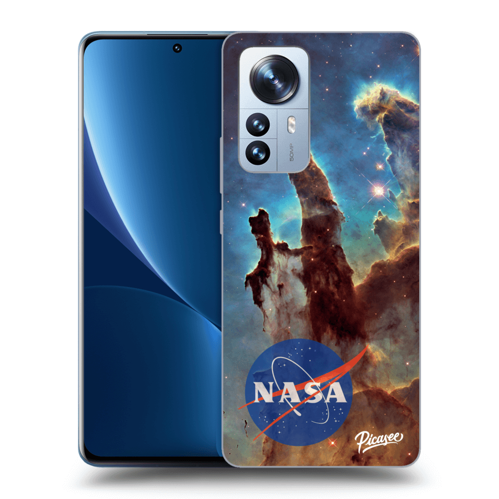 Picasee Xiaomi 12 Pro Hülle - Schwarzes Silikon - Eagle Nebula