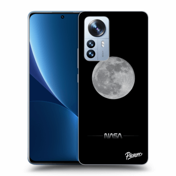 Picasee Xiaomi 12 Pro Hülle - Schwarzes Silikon - Moon Minimal