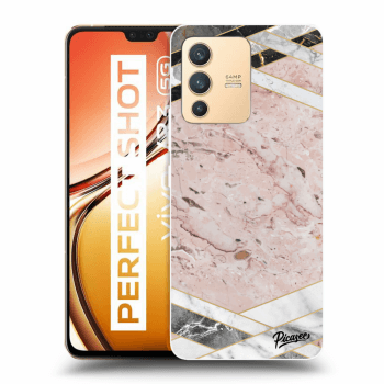 Hülle für Vivo V23 5G - Pink geometry