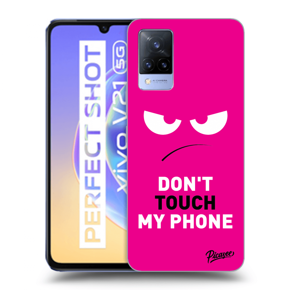 Picasee ULTIMATE CASE für Vivo V21 5G - Angry Eyes - Pink