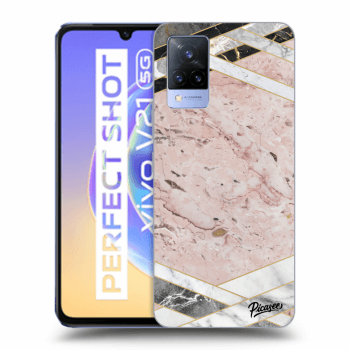Hülle für Vivo V21 5G - Pink geometry