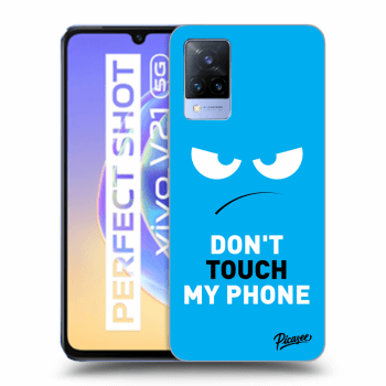 Hülle für Vivo V21 5G - Angry Eyes - Blue