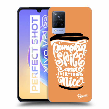 Hülle für Vivo V21 5G - Pumpkin coffee