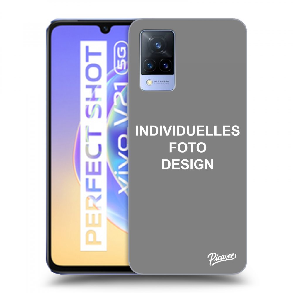 Picasee Vivo V21 5G Hülle - Transparentes Silikon - Individuelles Fotodesign