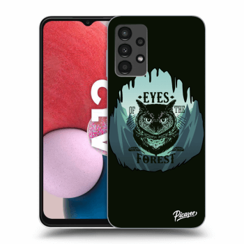 Picasee Samsung Galaxy A13 4G A135 Hülle - Schwarzes Silikon - Forest owl