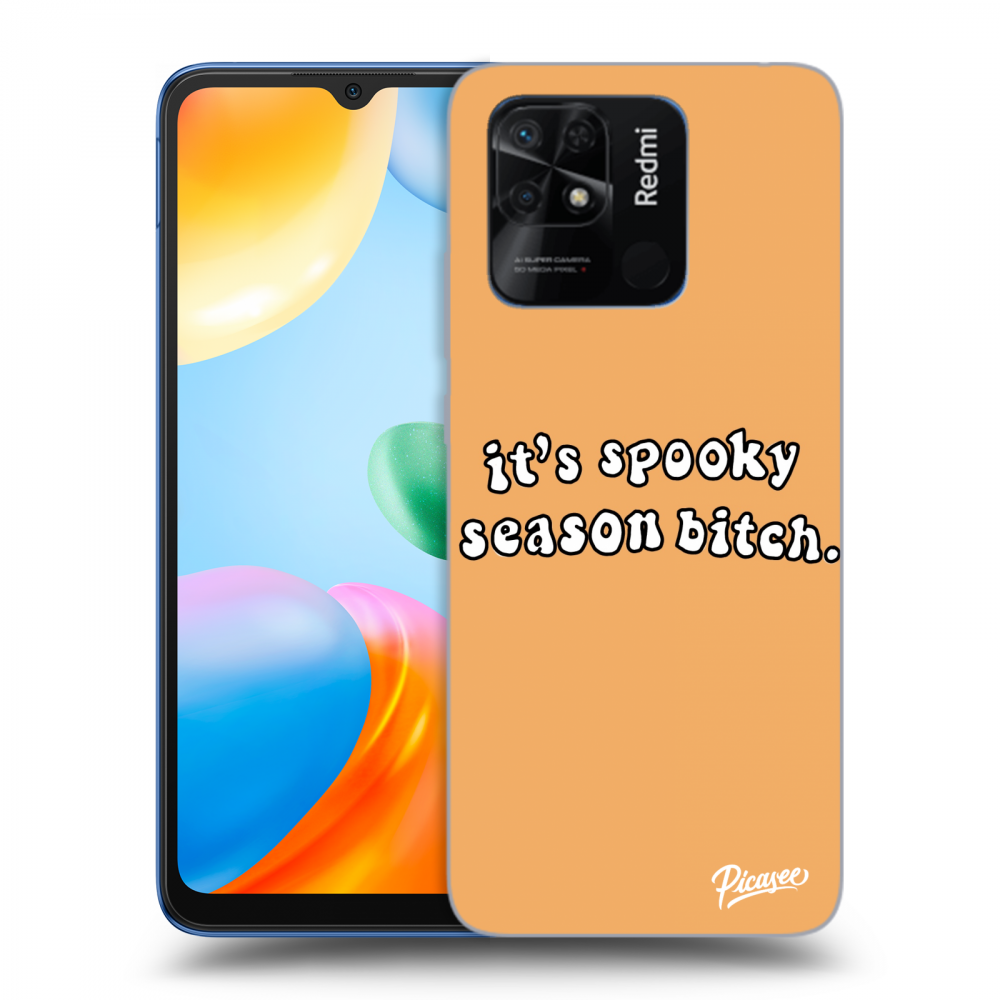 Picasee Xiaomi Redmi 10C Hülle - Schwarzes Silikon - Spooky season