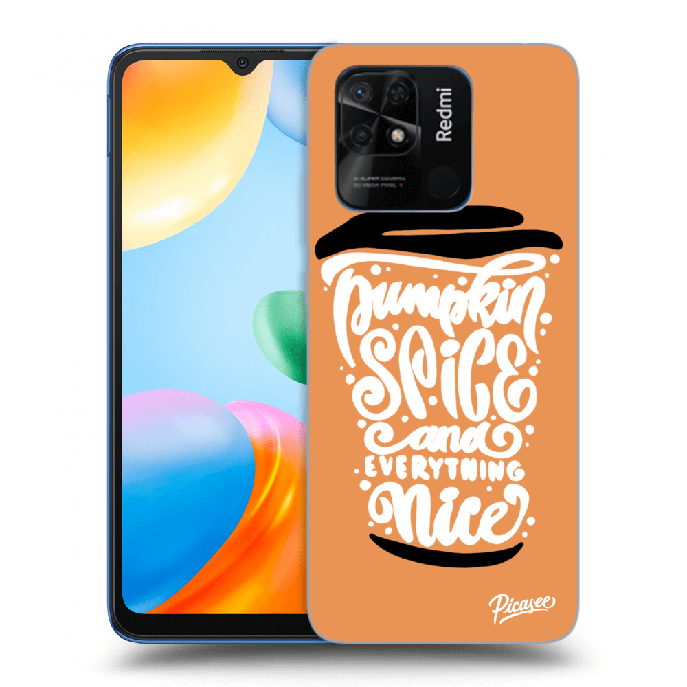 Picasee Xiaomi Redmi 10C Hülle - Transparentes Silikon - Pumpkin coffee