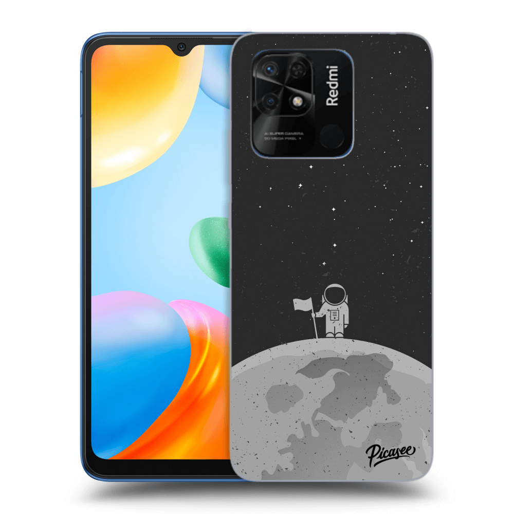 Picasee Xiaomi Redmi 10C Hülle - Schwarzes Silikon - Astronaut