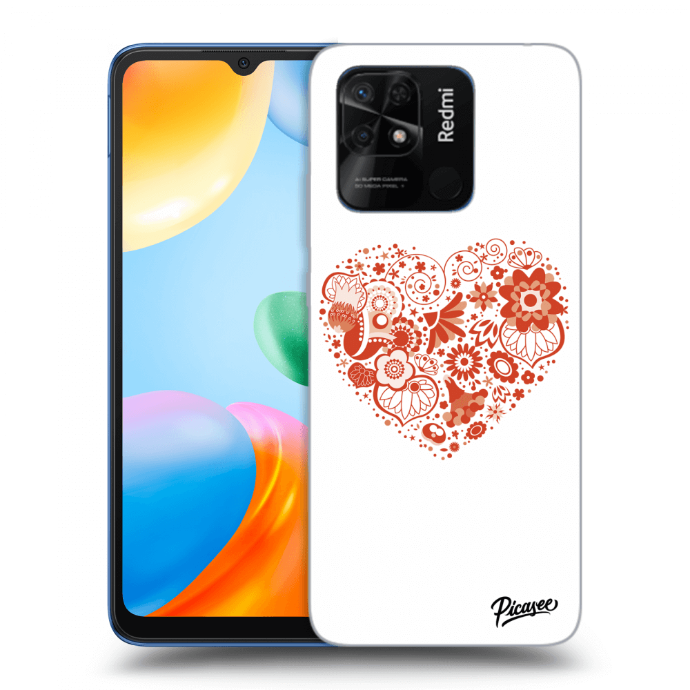 Picasee Xiaomi Redmi 10C Hülle - Transparentes Silikon - Big heart