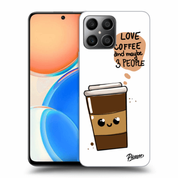 Hülle für Honor X8 4G - Cute coffee