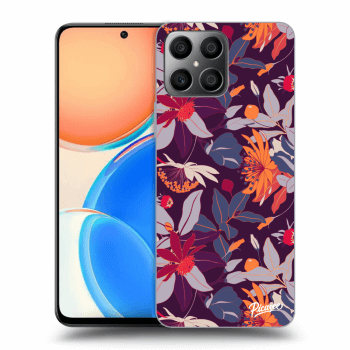 Hülle für Honor X8 4G - Purple Leaf