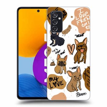 Picasee Samsung Galaxy M52 5G Hülle - Transparentes Silikon - Frenchies