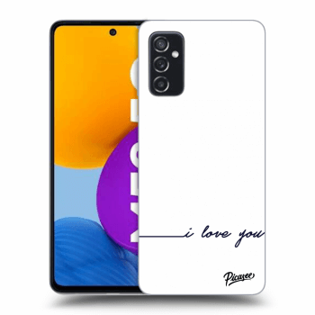 Picasee Samsung Galaxy M52 5G Hülle - Transparentes Silikon - I love you